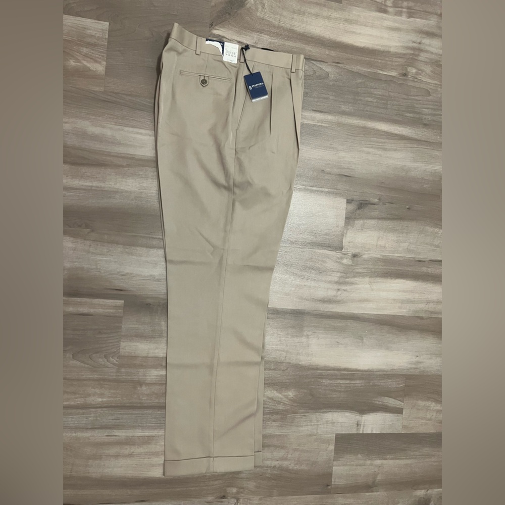 Stafford Men's Khaki Chinos